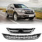 Front bumper Hood Upper Lower Mesh Chrome Grille For Honda CRV CR-V 2010-2011