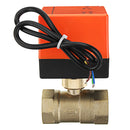 TMOK TK260 1/2" 3/4" 1" 1-1/4" Motorized Electric Brass Ball Valves 3 Wire AC 220V Full Port Valve