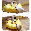Foldable Pet Mat Tunnel Mat Pet Kitten Tunnel Suede Tubes Play Mat Scratch Crinkle Toy Sleeping Kennel