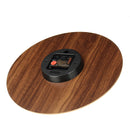 Wooden Wall Clock Glow In The Dark Silent Quartz Indoor Living Room Luminous