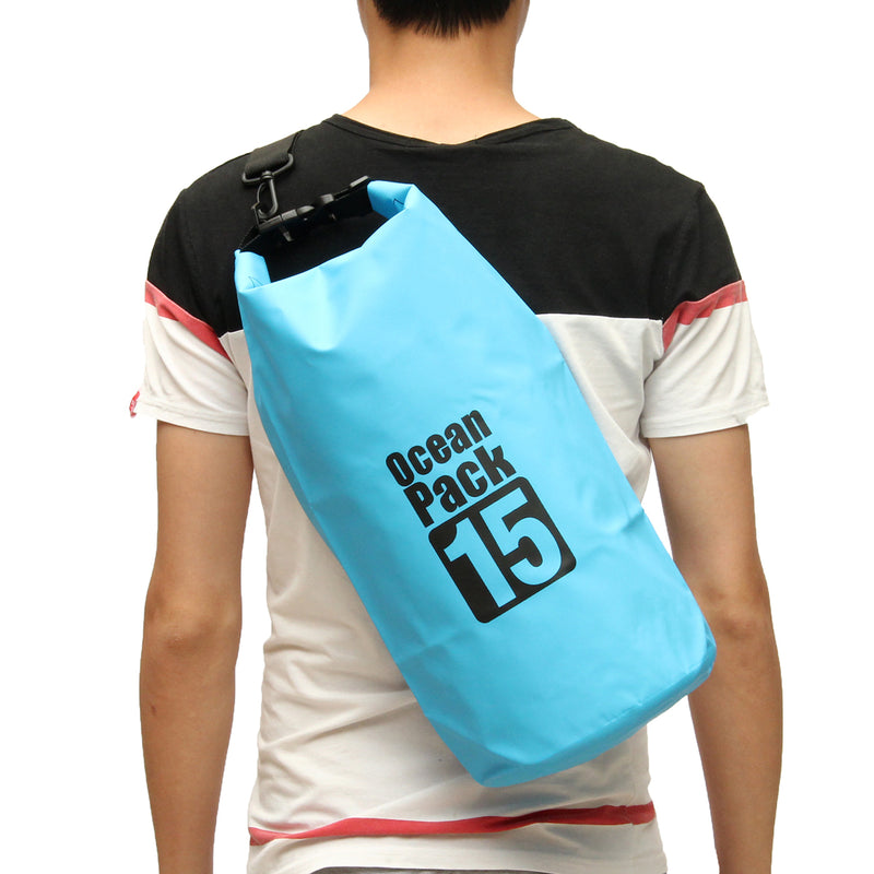 15L Waterproof Dry Bag Sack Boating Sailing Rafting Canoe Kayak Pouch