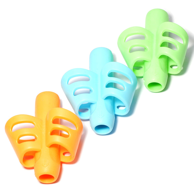 3PCS Silica Gel Pen Grip Baby Kids Child Learning Toy Writing Posture Tools Hold Pen Correction Stationery Set Education Gift