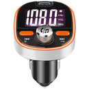BC53 QC3.0 Fast Car Charger bluetooth MP3 Player FM Transmitter Colorful Atmosphere Light Display