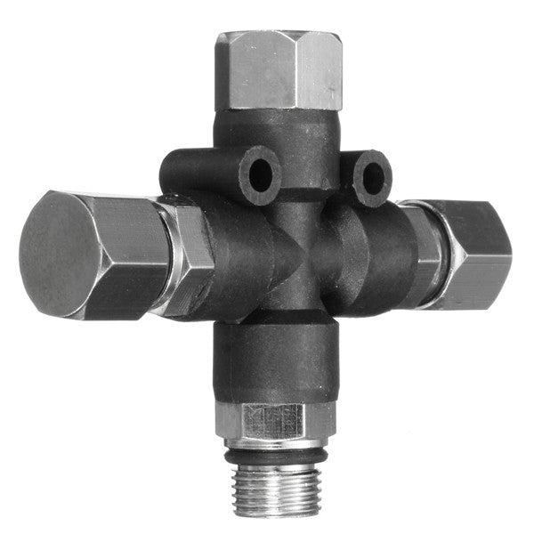 3 Way 1/8 Inch Airbrush Air Hose Manifold Adaptor Splitter Tattoo Spray Connector