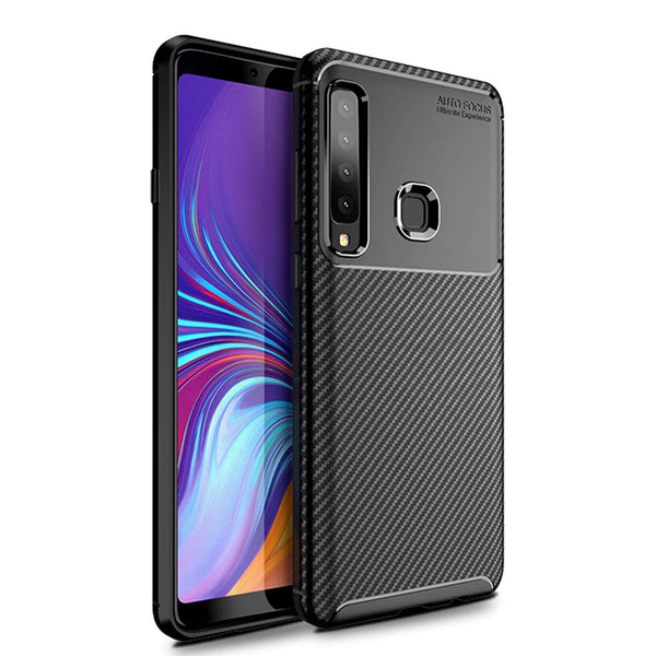 Bakeey Protective Case For Samsung Galaxy A9 Carbon Fiber Fingerprint Resistant Soft TPU Back Cover