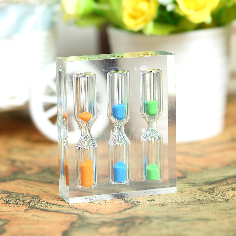 Small Acrylic Timer Hourglass 3/4/5min For Tea/Cafe Birthday Xmas Child Gift