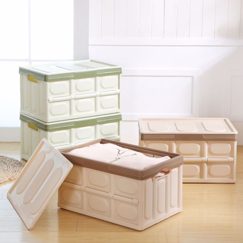 Three Flower Multifunctional Folding Box Covered Folding Storage Box for Car and Home Office Baby
