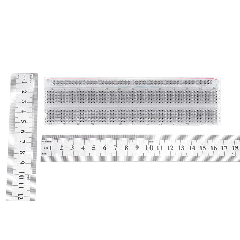 3pcs 730 Holes Transparent Breadboard Protoboard DIY Kit Universal PCB Circuit Board Solderless