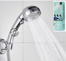 Hand-held Supercharged Shower Head With Switch Removable And Washable Japanese Style Drop-resistant Bathroom Water Heater Shower Head