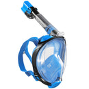 Diving Mask Snorkel Mask Full Face Mask Detachable Camera Mount Adjustable Headband Anti-fog Leakage Safety Snorkeling Diving Equipment with Mobile Waterproof Bag