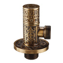 Antique Brass Triangle Valve Bathroom Accessory G1/2 Brass Angle Stop Valve Filling Valve Cylinder Type