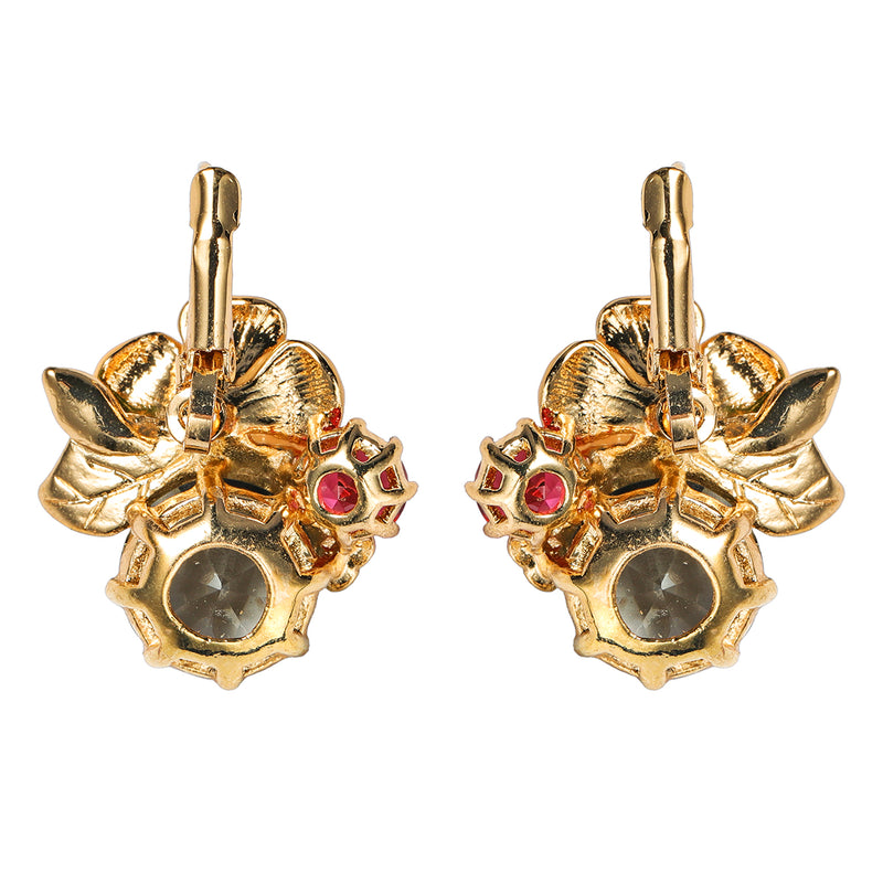 Trendy Flower Alloy Ear Drop Earrings Accessories Jewelry Earring For Women