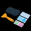 2Pcs 8cm Car Waterproof PET Anti-fog Rearview Mirror Soft Protective Film Transparent Round