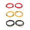 2*4mm 1M Black/Red/Yellow PTFE Tube with 8Pcs PC4-M10 + 8Pcs PC4-M6 Pneumatic Connector Kit for 3D Printer