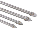 JIMI Upgrade 4Pcs 6/8mm Drill Bits Alloy Steel Triangle Drill Bit for Ceramic Wall Glass Concrete Hole Opener