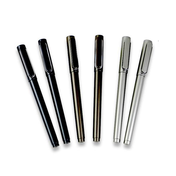 Deli A13 Metal Texture 0.5mm Gel Pen In Black For Office And School Stationary Supplies 12 Pcs