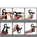 5kg-60kg Adjustable Smart Counting Handheld Fitness Grip Portable Hand Gripper Wrist Forearm Strength Enhancer Exerciser