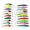 ZANLURE 20pcs 9cm/9.65cm 8.3g/7.7g Minnow Fishing Lure 1.2-2.1m Depth Sea Fishing Hard Baits