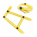 Multifunctional Four Folding Ruler Plastic Metric Scale Folding Ruler