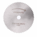 Drillpro 10Pcs HSS Circular Saw Blade Set Cutting Disc Wheel with 3.175 and 6.35mm Mandrels