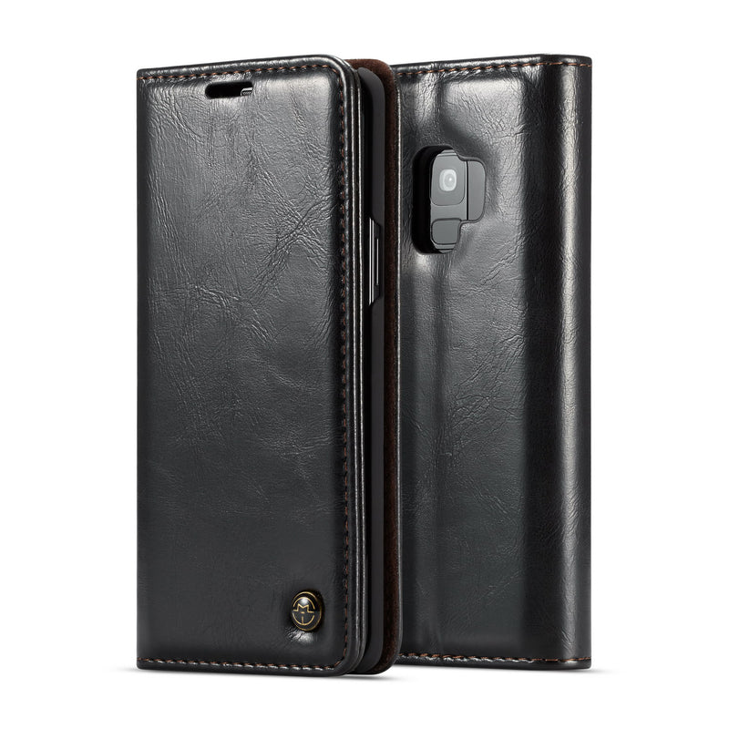 Caseme Wallet Kickstand Protective Case For Samsung Galaxy S9 Magnetic Flip Card Slots