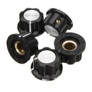 25pcs MF-A01 Bakelite Potentiometer Knob Cap Hat Diameter 20mm Bore Diameter 6.4mm For RV24YN WH118