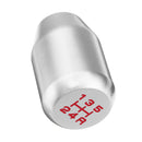5 Speed Black Silver Universal Car Aluminum Gear Shift Knob Head Stick Shift