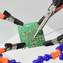 NEWACALOX Soldering Station Holder PCB Fixture Welding Repair Multi Soldering Helping Hand Third Hand Tool with 4PCS Flexible Arms
