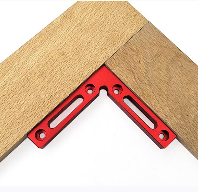 Upgrade Aluminium Alloy 90 Degree 120x120mm Precision Clamping Square Woodworking Machinist Square Positioning Right Angle Clamping Measure