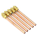 5pcs Metal One-way Air Valve Air Conditioning Refrigeration Service Access Valve 1/4 Inch