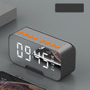 Bakeey G10 Mirror Clock Wireless bluetooth Subwoofer Speaker with Mic Support FM Radio TF Card