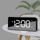 Chargable LED 12/24H Alarm Clock Multifunction Backlight Adjustment with Dual Alarm Settings Snooze Alarm Clock Office Home Decorations