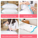 8Pack Vacuum Space Storage Saver Bags and Travel Hand Pump Organize Store Replacement Accessories