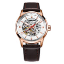 OCHSTIN 62001 Automatic Mechanical Watches Luminous Display Leather Strap Clock Men Wrist Watch