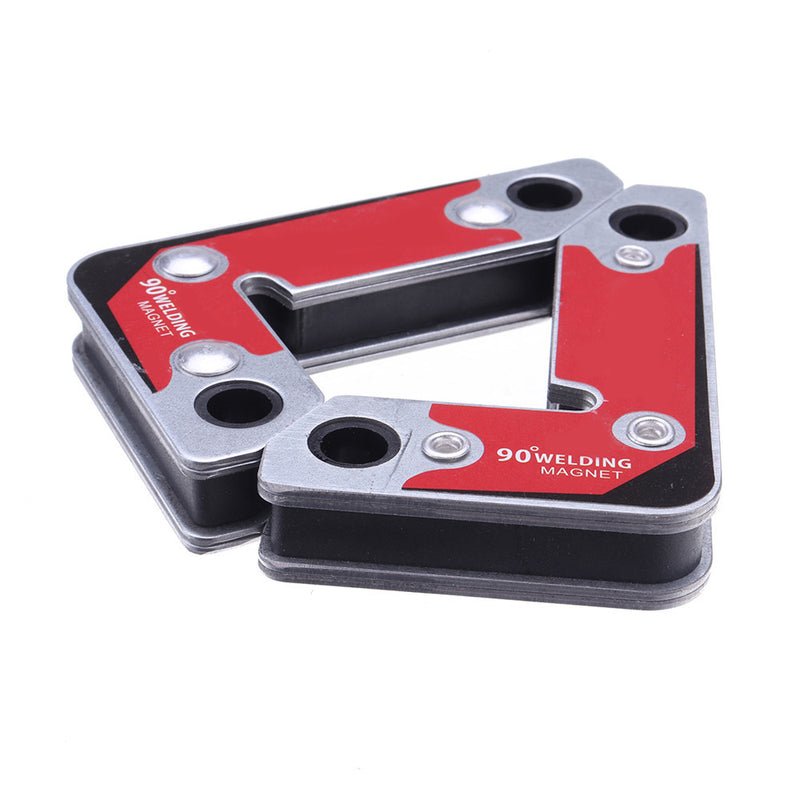 2pcs Right Angle Electric Welding Clamp Strong Magnetic Welding Locator Holder Corner Metal Frame Tools