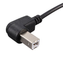 50cm USB 2.0 B Male to USB B Female Socket Printer Panel Mount Extension Cable