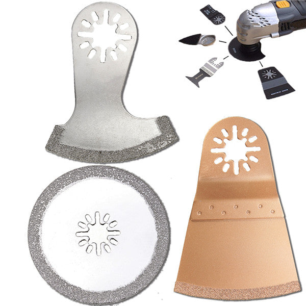 3pcs Diamond Oscillating Multitool Saw Blades for Fein Bosch Makita Multimaster Oscillating Tools