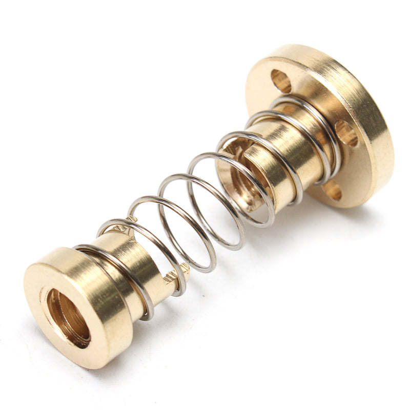 T8 Lead Screw Nut Adjustable 2mm/4mm/8mm Lead Nut Anti-Backlash Spring Loaded Nut