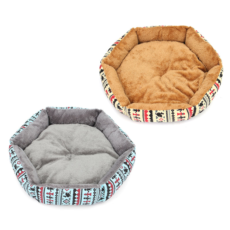 48cm Pet Dog Cat Bed Soft Cushion Winter Warm Kennel Mat Pad Blanket Gift