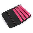 216 Slots Pencil Case Pencil Bag Large Capacity Bag PU Leather Zippered with Detachable Strap Stationary Supplies