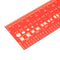 5Pcs 30cm Multifunctional PCB Ruler Measuring Tool Red