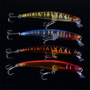 ZANLURE 14pcs/set Lot Mixed Wobbler Minnow Bass Fishing Lures Crankbaits Tackle Hooks
