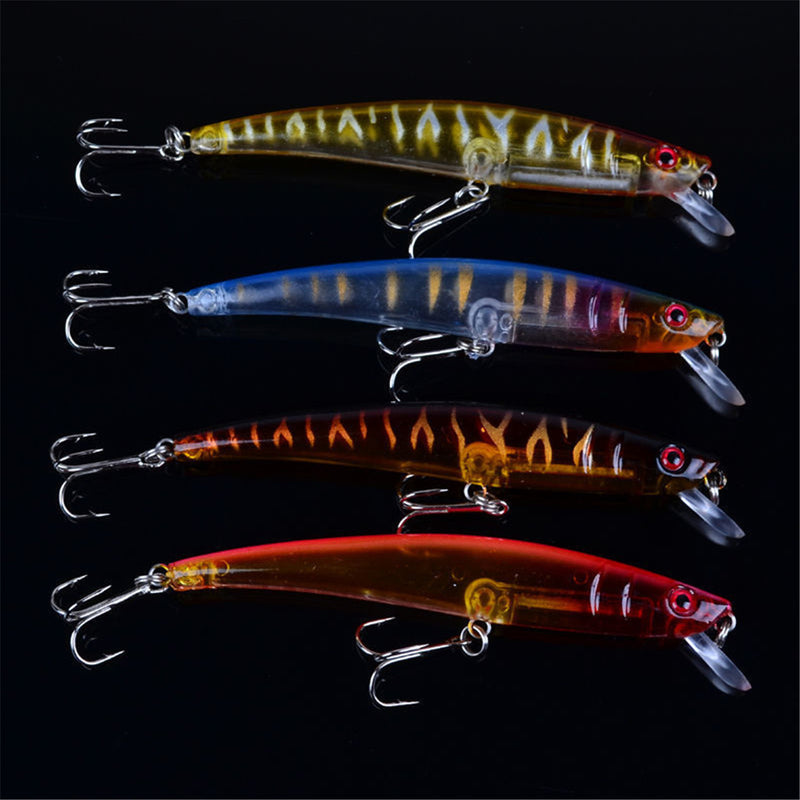 ZANLURE 14pcs/set Lot Mixed Wobbler Minnow Bass Fishing Lures Crankbaits Tackle Hooks
