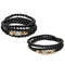 Unisex Artificial Crystal Obsidian Bracelet 108 Buddha Beads Zodiac Lucky Necklace