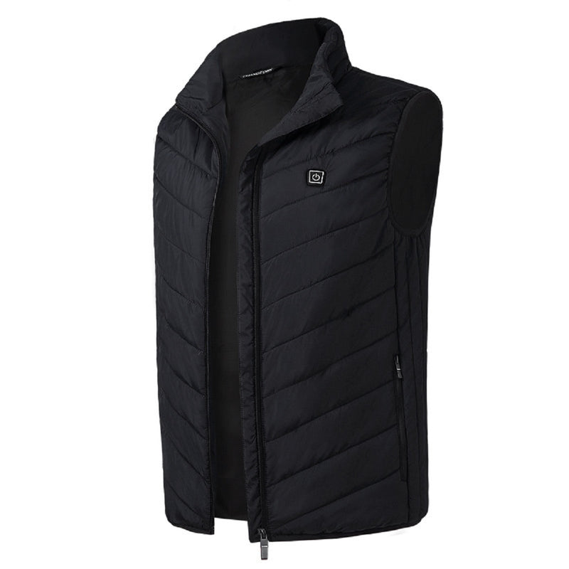5V USB Electric Vest Heated Jacket Thermal Warm Neck + Back Pad Winter Body Warmer Cloth