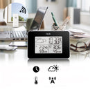 FanJu FJ3364 Digital Alarm Clock Weather Station Wireless Sensor Hygrometer Thermometer Multi-function LED Desktop Table Clock