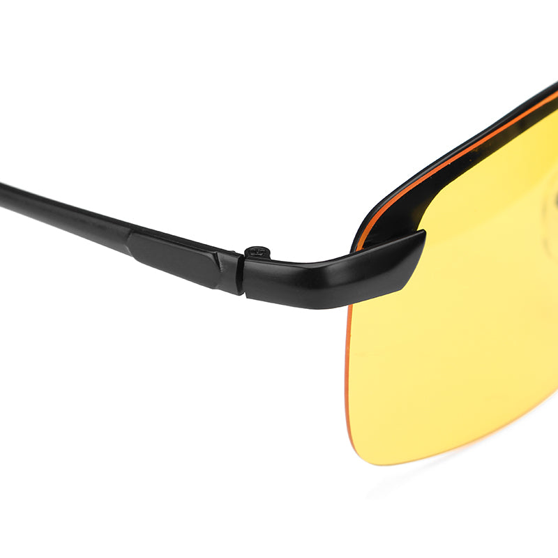 Suleve G02 Black Frame Night Driving Anti Glare Glasses Polarized UV400 Sunglasses Rainy Driver Safety