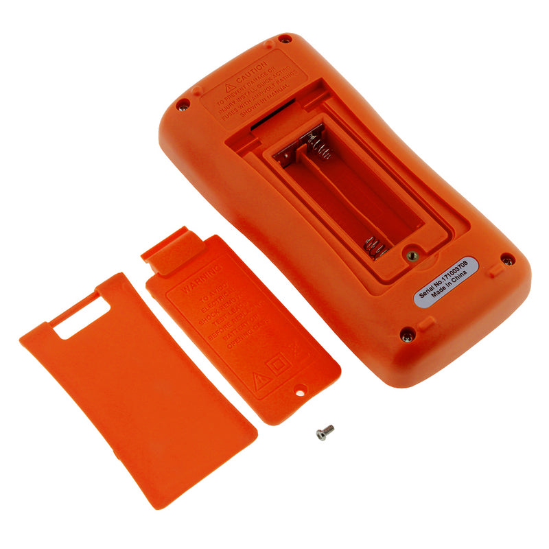 ANENG AN8004 Orange Digital 2000 Counts Auto Range Multimeter Backlight AC/DC Ammeter Voltmeter Resistance Frequency Capacitance Meter + Test Lead Set