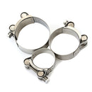 Universal 36mm 48mm  60mm Genuine Stainless Steel Band Exhaust Clamp Kit Fit Motorcycle Muffler Sile