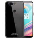 Bakeey Tempered Glass Mirror Back Cover Soft TPU Frame Protective Case for OnePlus 5T